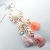 Handmade Dream Catcher Shell Keychain-Light Pinky Shade