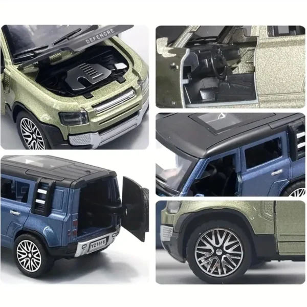 Land Rover Defender Diecast Premium Quality Model Car (Blue) - www.bellaqueen.in