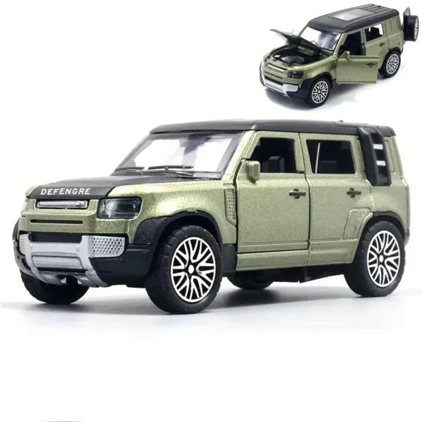 Land Rover Defender Diecast Premium Quality Model Car (Blue) - www.bellaqueen.in