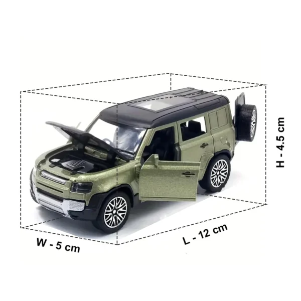 Land Rover Defender Diecast Premium Quality Model Car (Blue) - www.bellaqueen.in