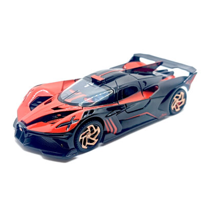 1:32 Bugatti Bolide Die-Cast Model – Red & Black Supercar Toy - www.bellaqueen.in