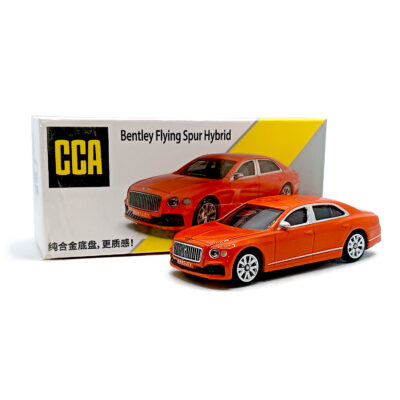 CCA Bentley Flying Spur Hybrid Diecast Car Model – Premium Metal Luxury Sedan Miniature (Orange) www.bellaqueen.in