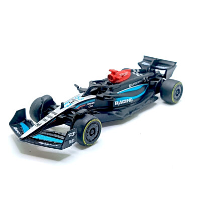 Mercedes AMG F1 Racing Car Metal Body Diecast Model Scale 1:36 – Pull Back Drive (Black & Blue) www.bellaqueen.in