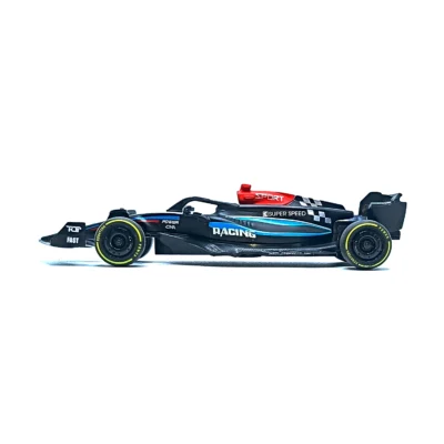 Mercedes AMG F1 Racing Car Metal Body Diecast Model Scale 1:36 – Pull Back Drive (Black & Blue) www.bellaqueen.in
