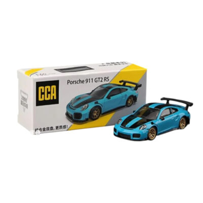 CCA Porsche 911 GT2 RS Diecast Car Model – Premium Metal Sports Car Miniature (Blue with Black Stripes) www.bellaqueen.in