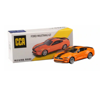 CCA Ford Mustang GT Diecast Car Model – Premium Metal Muscle Sports Car Miniature (Orange with Black Stripes) - www.bellaqueen.in