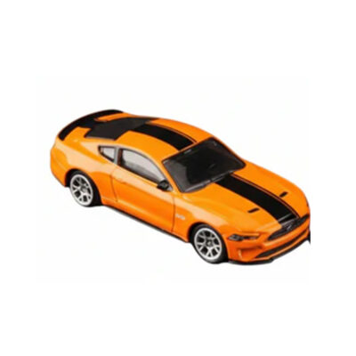 CCA Ford Mustang GT Diecast Car Model – Premium Metal Muscle Sports Car Miniature (Orange with Black Stripes) - www.bellaqueen.in