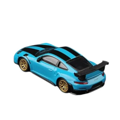 CCA Porsche 911 GT2 RS Diecast Car Model – Premium Metal Sports Car Miniature (Blue with Black Stripes) www.bellaqueen.in