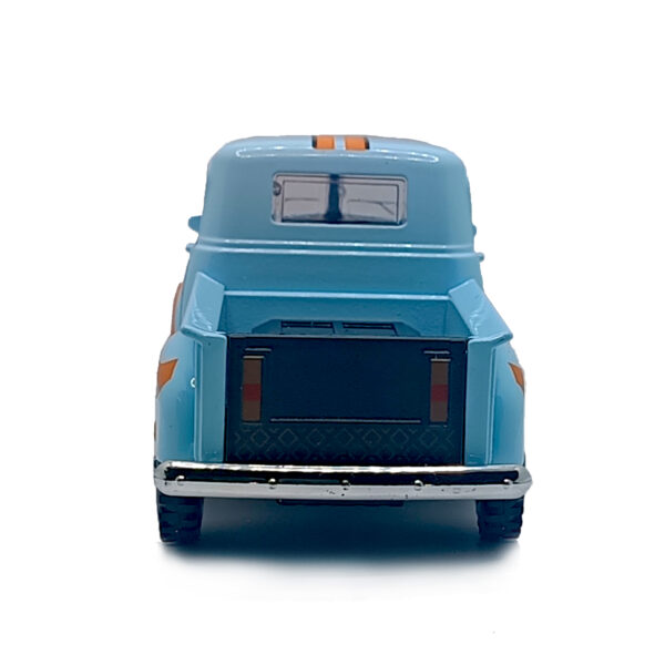 1950 Chevrolet 3100 Vintage Pickup Truck Diecast Model – Classic Retro Metal Body Miniature with Pull Back Action (Sky Blue & Orange) Scale 1:36 www.bellaqueen.in