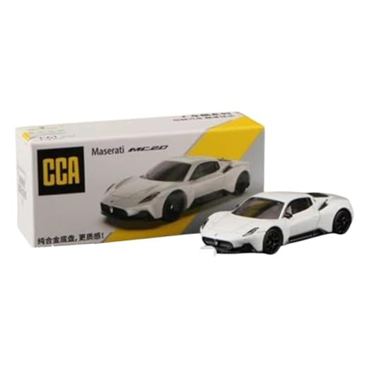 CCA Maserati MC20 Diecast Car Model – Premium Metal Supercar Miniature (White) www.bellaqueen.in