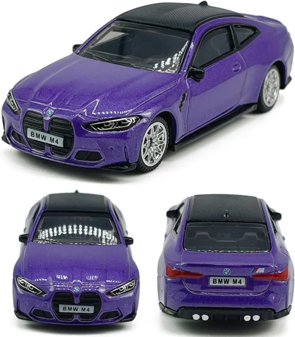 CCA BMW M4 Diecast Car Model – Premium Metal Sports Coupe Miniature (Purple) - www.bellaqueen.in