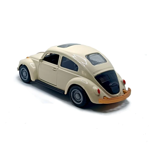 1967 Volkswagen Beetle Diecast Model Car – 1:36 Scale Classic Metal Body Vintage Car with Pull Back Action (Cream) www.bellaqueen.in