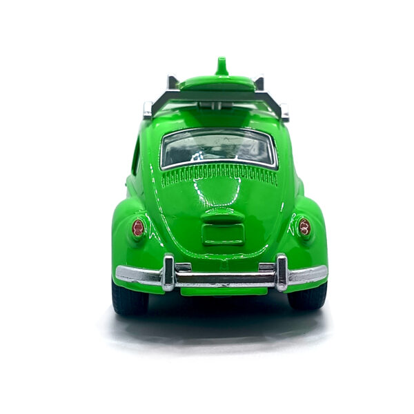 Volkswagen Beetle Surf Edition Diecast Model – 1:36 Scale Metal Body Classic Car with Roof Surfboard & Pull Back Action (Green) www.bellaqueen.in