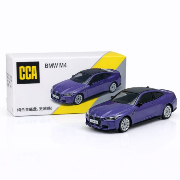 CCA BMW M4 Diecast Car Model – Premium Metal Sports Coupe Miniature (Purple) - www.bellaqueen.in
