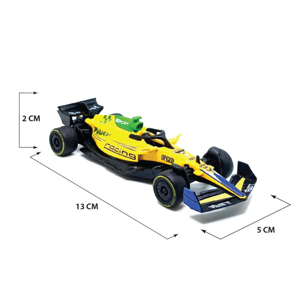 McLaren F1 Team MCL 38 Racing Car Metal Body Diecast Model Scale 1:36 – Pull Back Drive (Yellow) www.bellaqueen.in