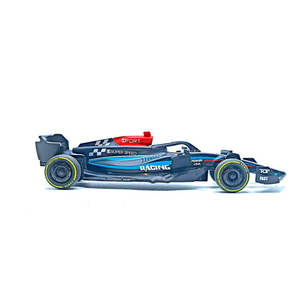 Mercedes AMG F1 Racing Car Metal Body Diecast Model Scale 1:36 – Pull Back Drive (Black & Blue) www.bellaqueen.in