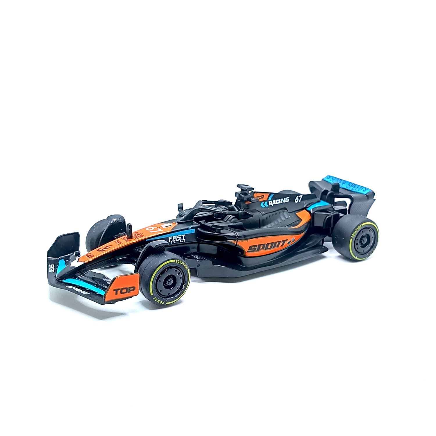 McLaren F1 Team MCL 38 Racing Car Metal Body Diecast Model Scale 1:36 – Pull Back Drive (Black Orange) www.bellaqueen.in