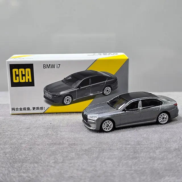 CCA BMW i7 Diecast Car Model – Premium Metal Body Luxury Sedan Miniature (Grey)-Bellaqueen.in