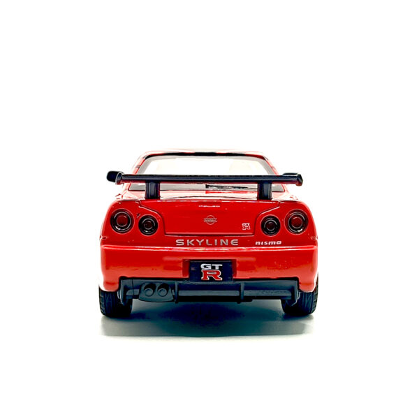 Nissan Skyline GT-R R34 Spoon Sports Edition Diecast Car 1:32 Scale Model – Premium Metal Racing Miniature (Red & Black) - www.bellaqueen.in