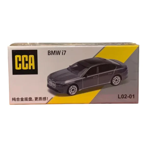 CCA BMW i7 Diecast Car Model – Premium Metal Body Luxury Sedan Miniature Toy Car (Grey)-Bellaqueen.in