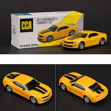 CCA 2013 Chevrolet Camaro SS Diecast Car Model – Premium Metal Muscle Car Miniature (Yellow with Black Stripes) - www.bellaqueen.in