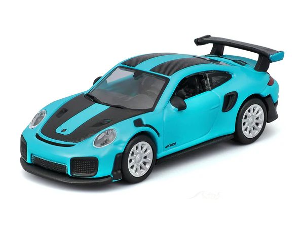 CCA Porsche 911 GT2 RS Diecast Car Model – Premium Metal Sports Car Miniature (Blue with Black Stripes) www.bellaqueen.in